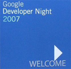 Google Deleloper Night 2007의 로고
