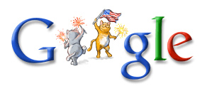 독립 기념일 기념 구글 로고